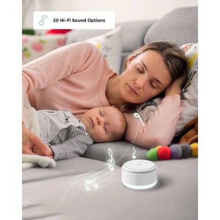 LAMPARA DE RUIDO BLANCO PORTATIL MOMCOZY