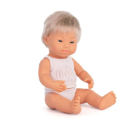 MUÑECO BEBE 38 CM. S.DOWN MINILAND