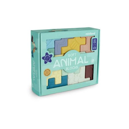 PUZZLE SOFT ANIMAL BLOCKS MINILAND