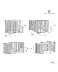 MINICUNA Y CUNA CREAPLUS TRE ALONDRA