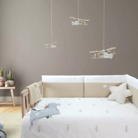 PACK FUNDA NORDICA Y PROTECTOR CUNA 60 LITTLE HOUSE