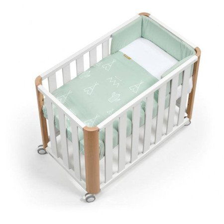 PACK MINICUNA DOCO SLEEPING CON TEXTIL BLANCO NATURAL