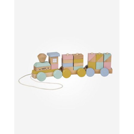 TREN CON PIEZAS ENCAJABLES MADERA SARO