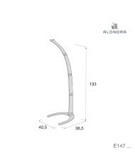 SOPORTE CON MOVIL DE CUNA DE MADERA ALONDRA