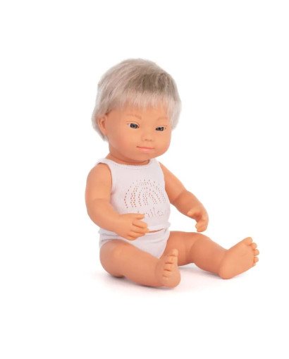 MUÑECO BEBE 38 CM. S.DOWN MINILAND