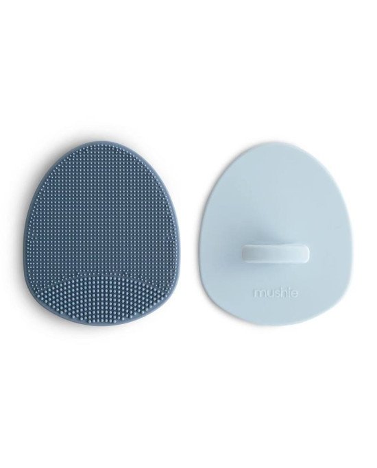 PACK 2 CEPILLOS SILICONA PARA COSTRA LACTEA MUSHIE