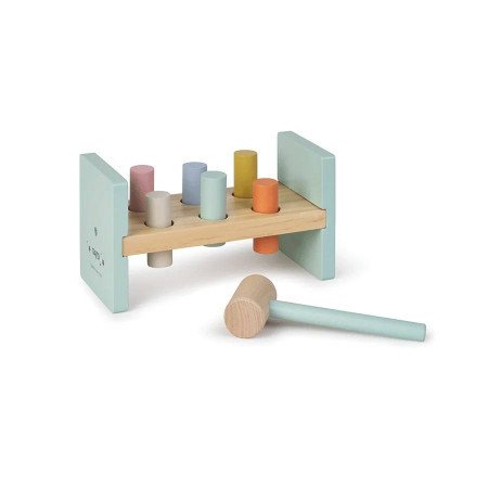 BANCO DE MADERA CON MARTILLO SARO