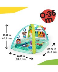MANTA DE ACTIVIDADES KICKIN TUNES 4 EN 1 BABY EINSTEIN MUSICAL MEADOW