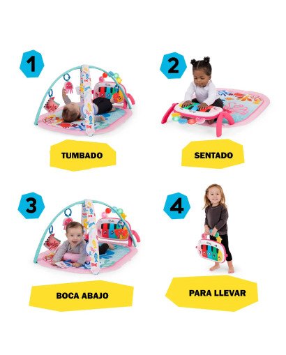 MANTA DE ACTIVIDADES KICKIN TUNES 4 EN 1 BABY EINSTEIN JELLYFISH JAMBOREE