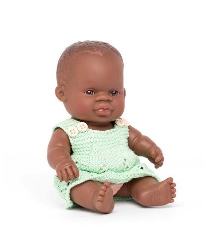 MUÑECO BEBE 21 CM. VESTIDO MINILAND