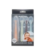 SET 4 CUCHARAS SILICON NATTOU