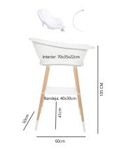 BAÑERA SENSE LED + SOPORTE