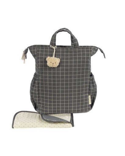 MOCHILA CAMBIADOR COLECCIÓN TARTAN PASITO A PASITO