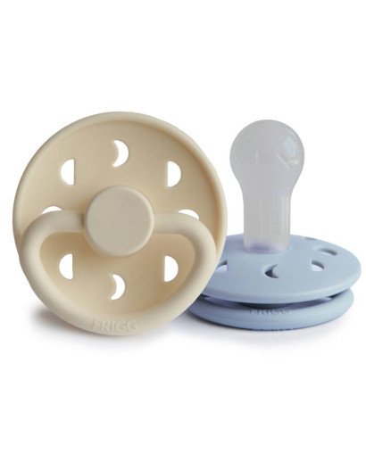 PACK 2 CHUPETES MOON FACE SILICONA FRIGG