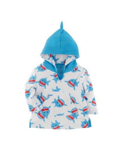 PONCHO-ALBORNOZ CON UPF 50+ ZOOCCHINI TIBURÓN