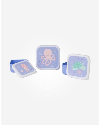 SET 3 CAJITAS ALMUERZO SARO