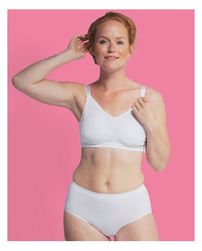 SUJETADOR EMBARAZO Y LACTANCIA SIN COSTURAS BLANCO CARRIWELL
