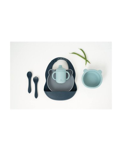 VAJILLA 7 PZAS SILICONA OLMITOS