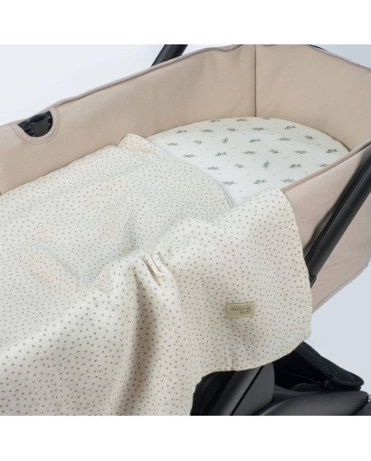 SABANA AJUSTABLE CUCO + MUSELINA WALKING MUM