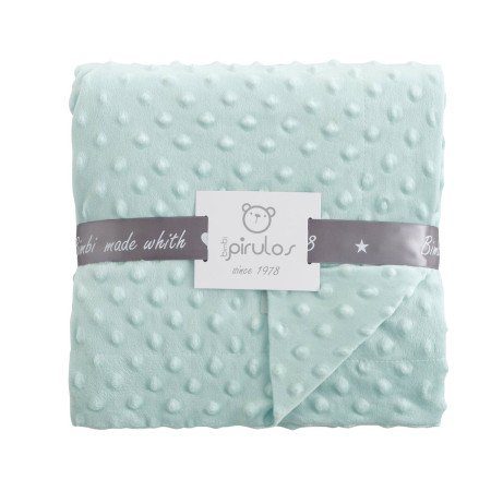 MANTA DOTS DOBLE PIRULOS 80X110