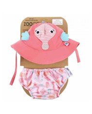 BAÑADOR PAÑAL + GORRO UPF 50+ ZOOCCHINI
