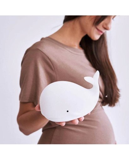 LAMPARA DE SILICONA BALLENA CON CONTROL REMOTO