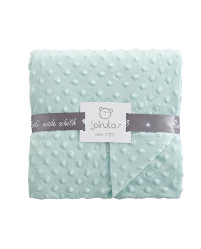 MANTA DOTS DOBLE PIRULOS 80X110