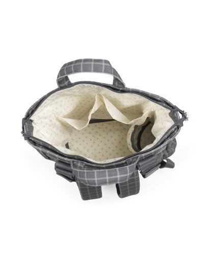 MOCHILA CAMBIADOR COLECCIÓN TARTAN PASITO A PASITO