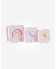 SET 3 CAJITAS ALMUERZO SARO