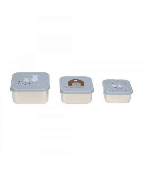 SNACKBOX 3 PCS ACERO INOX
