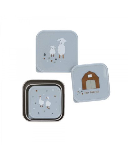 SNACKBOX 3 PCS ACERO INOX