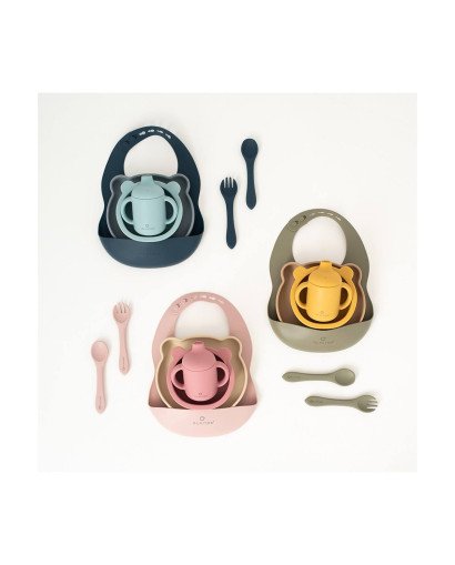 VAJILLA 7 PZAS SILICONA OLMITOS