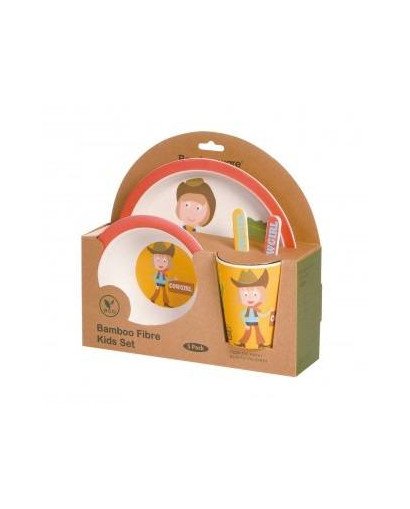 VAJILLA BAMBU 5 PIEZAS WALKING MUM