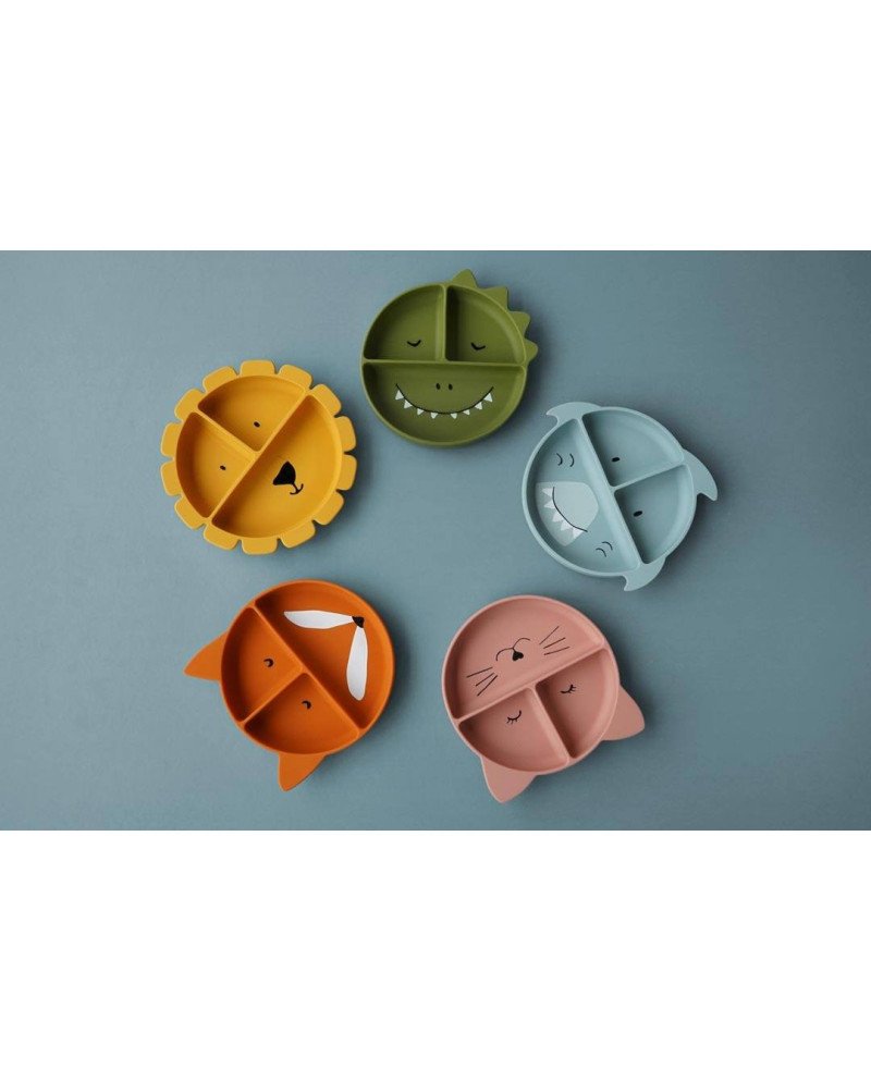 PLATO COMPARTIMENTADO CON VENTOSA TRIXIE