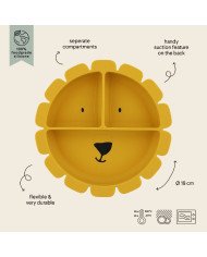 PLATO COMPARTIMENTADO CON VENTOSA TRIXIE