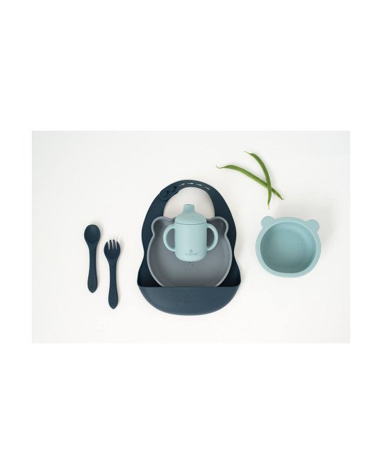 VAJILLA 7 PZAS SILICONA OLMITOS