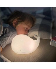 LAMPARA DE SILICONA BALLENA CON CONTROL REMOTO