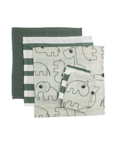 PACK 5 MUSELINAS 30X30 DONE BY DEER