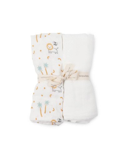 MUSELINA 70X70 PACK 2 BONJOURBEBE