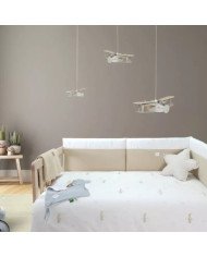 PACK FUNDA NORDICA Y PROTECTOR CUNA 60 LITTLE HOUSE