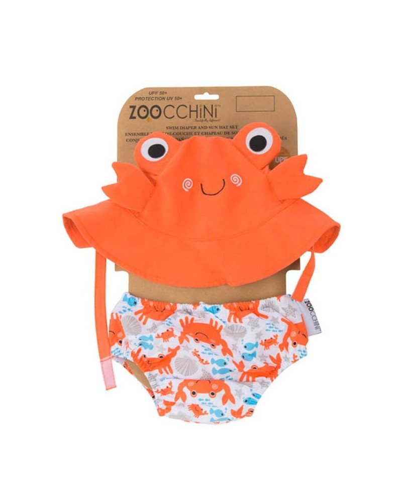 BAÑADOR PAÑAL + GORRO UPF 50+ ZOOCCHINI