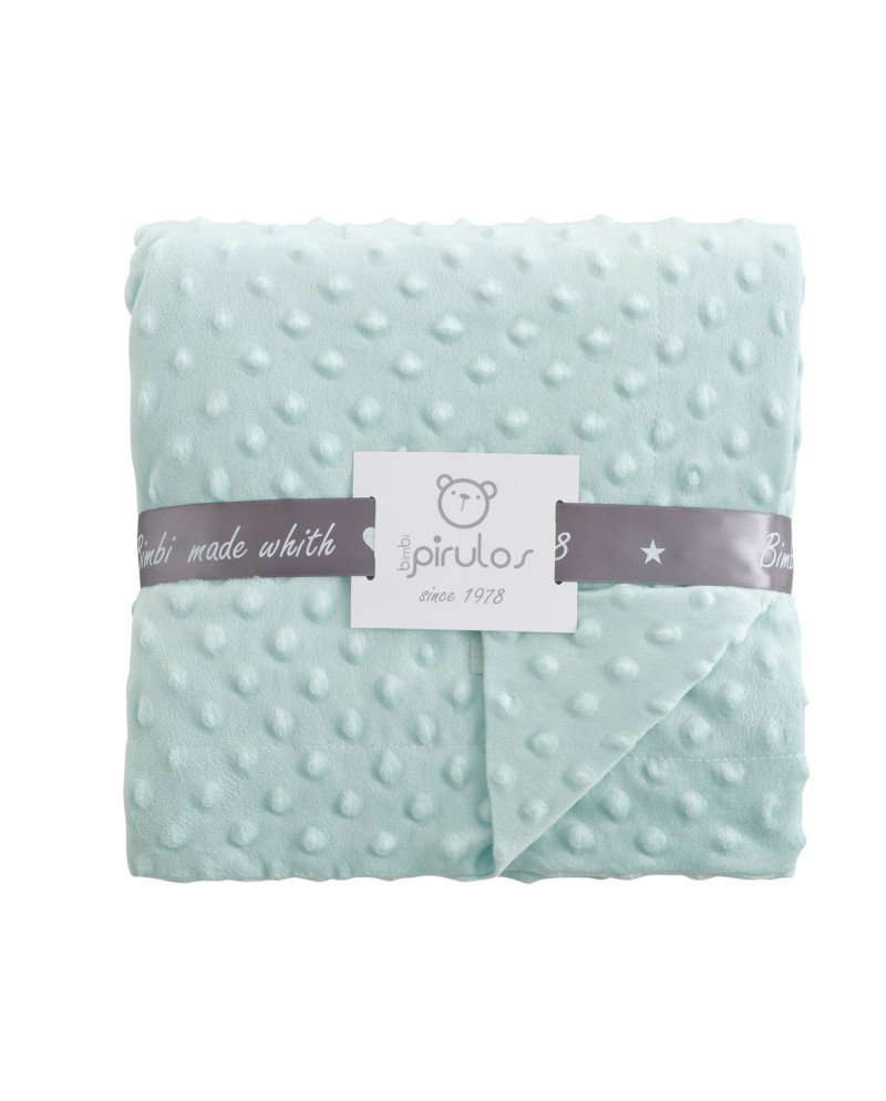 MANTA DOTS DOBLE PIRULOS 80X110