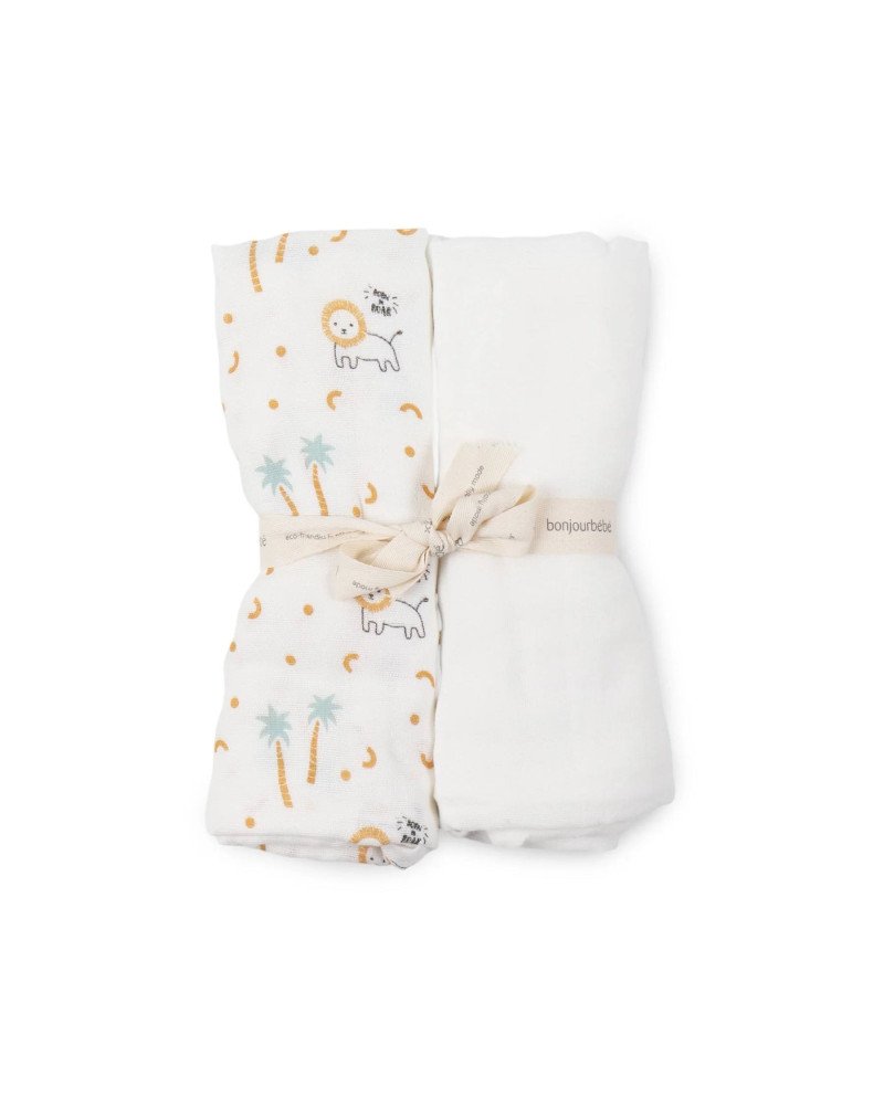 MUSELINA 70X70 PACK 2 BONJOURBEBE