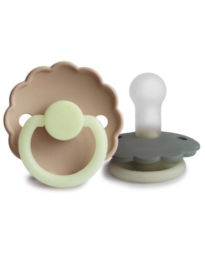 PACK 2 CHUPETES NIGHT SILICONA DAISY FRIGG