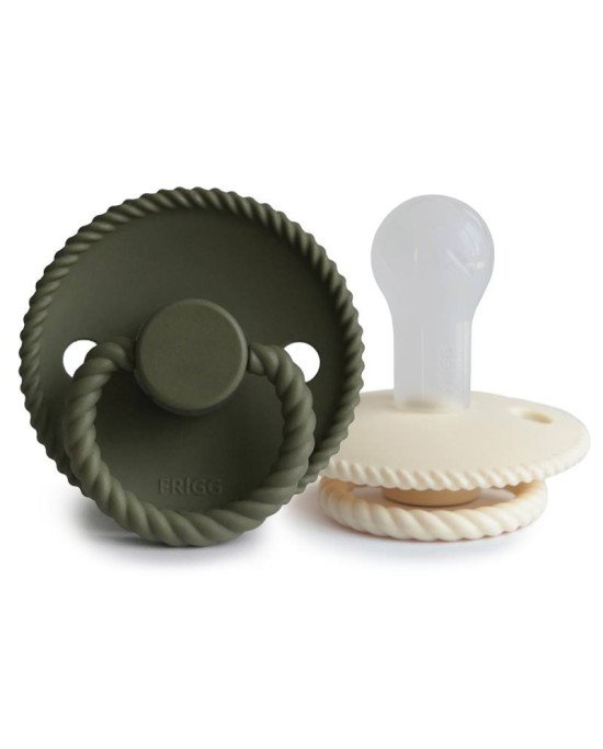 PACK 2 CHUPETES SILICONA ROPE FRIGG