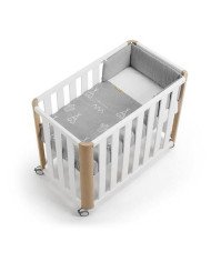 PACK MINICUNA DOCO SLEEPING CON TEXTIL BLANCO NATURAL