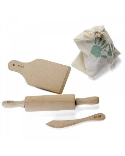 SET DE MADERA PARA PLASTILINA