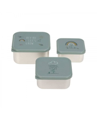 SNACKBOX 3 PCS ACERO INOX