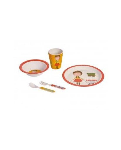 VAJILLA BAMBU 5 PIEZAS WALKING MUM