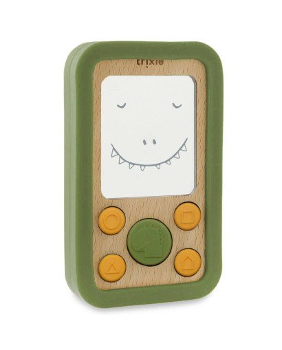 TELEFONO DE JUGUETE - SILICONA Y MADERA TRIXIE